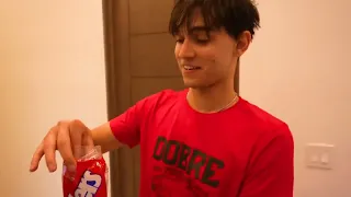 Lucas and Marcus! Using Only  RED  Things for 24 Hours Challenge! 🎒🍅🥊