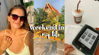 weekend in my life! | journaling, pool hangs, new reads, thai massage, bike rides