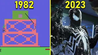 Evolution of SPIDER-MAN Games 1982 - 2023 | Spider-Man Atari 2600 to Marvel's Spider-Man 2 PS5