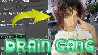 HOW to produce like DRAIN GANG *tutorial* (w/ @cabber)