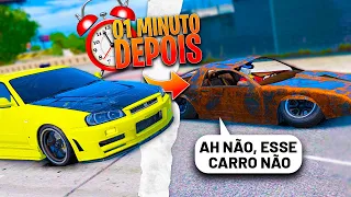 FUGA... PORÉM CADA 1 MINUTO O CARRO MUDA