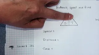 Speed distance time conversions