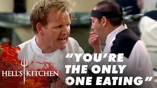 Chef Eats More Food Than The Customers | Hell's Kitchen