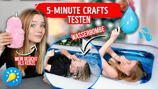 Wir testen DIE GESTÖRTESTEN 5 MINUTE CRAFTS IM TEST (wir werden so nass ih)