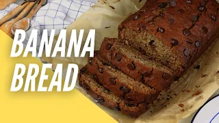 Delicious Banana Bread with Chocolate Chips | One Bowl Easy Recipe