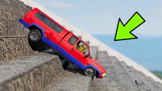 CARS VS 1000 STAIRS #2
