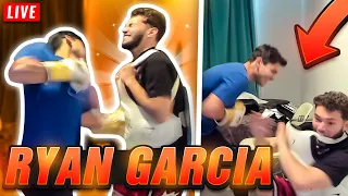 Adin Ross gets BEATEN UP by PROFESSIONAL BOXER... (ft. Ryan Garcia) 🥊😂