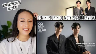 Gemini - Fourth Breakthrough Actors INTERVIEW REACTION | GQ MOTY 2023