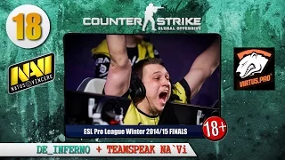 CS:GO de_inferno NA`Vi vs Virtus.pro + TEAMSPEAK NA'Vi (18+!!!) ESL PRO LEAGUE WINTER 14/15 FINALS