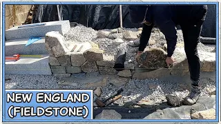 Starting a Natural (New England Fieldstone) Retaining Wall