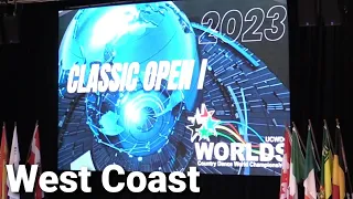 Open Division 1 West Coast Swing 2023 UCWDC Worlds, both heats.