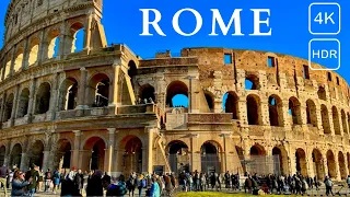 ROMA Italy: 🇮🇹 Amazing walk around the eternal city of Roma, 2024 4K HDR 60fps walking tour