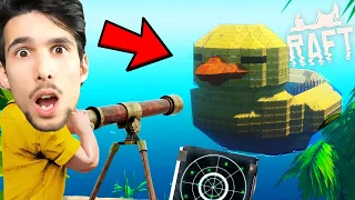 HO SCOPERTO UN' ISOLA MISTERIOSA IN MEZZO AL MARE!! | Raft