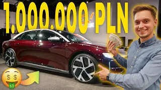 Elektryk z zasięgiem ponad 800 km! 😱 Pierwszy EUROPEJSKI LUCID AIR DREAM EDITION w Polsce za MILION