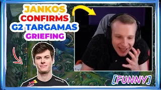 G2 Jankos CONFIRMS G2 Targamas Was GRIEFING 👀