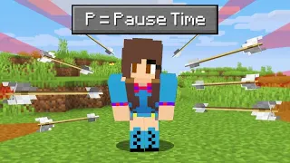 Fooling This Girl Using STOP TIME Mod in Minecraft...