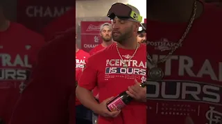 This one is for Albert!! (Albert Pujols speaks after Cardinals clinch division)