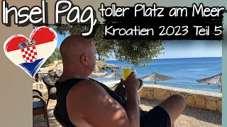 Traumplatz auf der Insel Pag und wir besuchen die Flugzeugkaverne Željava I Kroatien2023#5