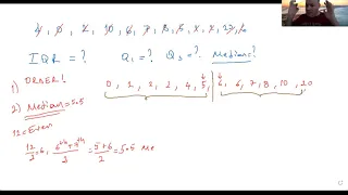 How to find Q1, Q2, Q3 and IQR