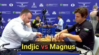 MAGNUS VS INDJIC || World Blitz 2023