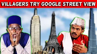 Villagers Try Google Street View ! Tribal People Try Google Street View