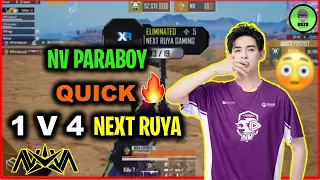 NV PARABOY QUICK 1V4 CLUTCH 🔥 NEXT RUYA IN PMGC SCRIMS