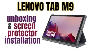 Lenovo Tab M9 2023 Unboxing + Folio Case & Screen Protector Installation