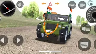 Dollar song Modified Mahindra Thar - Long Jump Blue Thar -  Indian simulator game