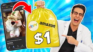 Abro la CAJA MISTERIOSA MÁS BARATA DEL MUNDO $1 📦❓ Caja Misteriosa eBay con AMAZON Devoluciones