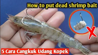 Begini Cara Benar menCangkuk Udang kopek