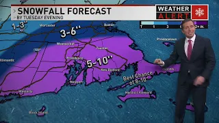 Fast moving, rapidly intensifying nor'easter for Tuesday (11 p.m. Monday forecast)