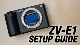 Sony ZV-E1 Best Camera Settings - Beginners Start Here!