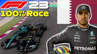 F1 23 - Let's Make Hamilton An 8x World Champion #20: 100% Race Qatar