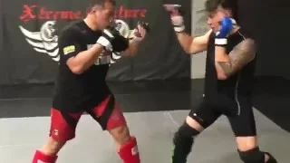 "Sugar" Ray Sefo sparring highlight showing off just a few weapons in the arsenal at Xtreme Couture