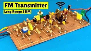 fm transmitter DIY 5km FM Transmitter Circuit Diagram