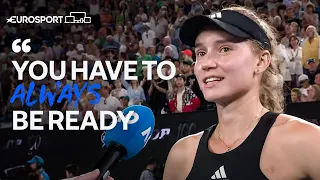 'It's a lot of energy from my box' | Rybakina on her support  | Australian Open | Eurosport Tennis