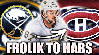 HABS ACQUIRE MICHAEL FROLIK - MONTREAL CANADIENS NEWS TODAY 2021 NHL FREE AGENT SIGNINGS (Sabres)