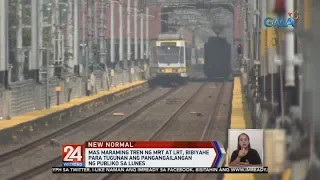 24 Oras: Mas maraming tren ng MRT at LRT, bibiyahe para tugunan ang pangangailangan...