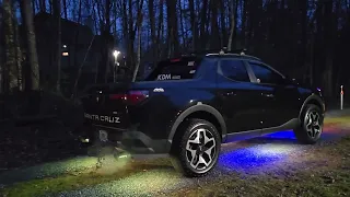 Amazing under glow Hyundai Santa Cruz Truxx lift kit Falken  T/A