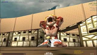 Attack on Titan Universe Mod 2.4 l Using Titan Eren+Armored Titan+Female Titan+Colossal Titan