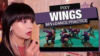 OG KPOP STAN/RETIRED DANCER'S REACTION/REVIEW: PIXY "Wings" M/V+Dance Practice!