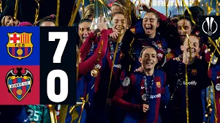 🏆 HIGHLIGHTS I FC BARCELONA 7 vs 0 LEVANTE | SPANISH SUPERCUP CHAMPIONS 🔵🔴