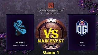 Newbee vs OG | The International 2019 [Main Event - Upper Bracket: Bo3 - Game 1]