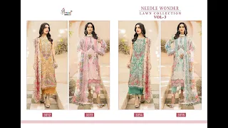 SHREE FABS NEEDLE WONDER LAWN COLLECTION VOL 3 Suits -  7069887788