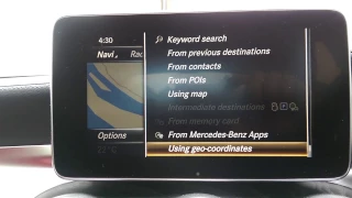 Using the Mercedes Me Web App to send a destination to your vehicle