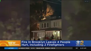 4 hurt in Brooklyn fire