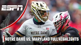 No. 1 Notre Dame vs. No. 7 Maryland | NCAA Men's Lacrosse Championship | Full Game Highlights