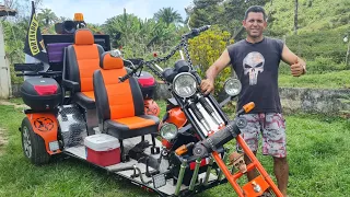 Triciclo Artesanal é fabricado por morador do Palma Jaguaripe-ba