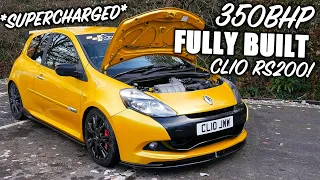 This *FULLY BUILT* 350BHP Supercharged Clio RS200 is CRAZY!