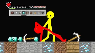 Stickman VS Minecraft Diamonds